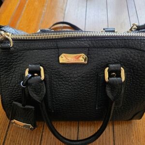 Burberry Black Heritage Grain Gladstone Tote